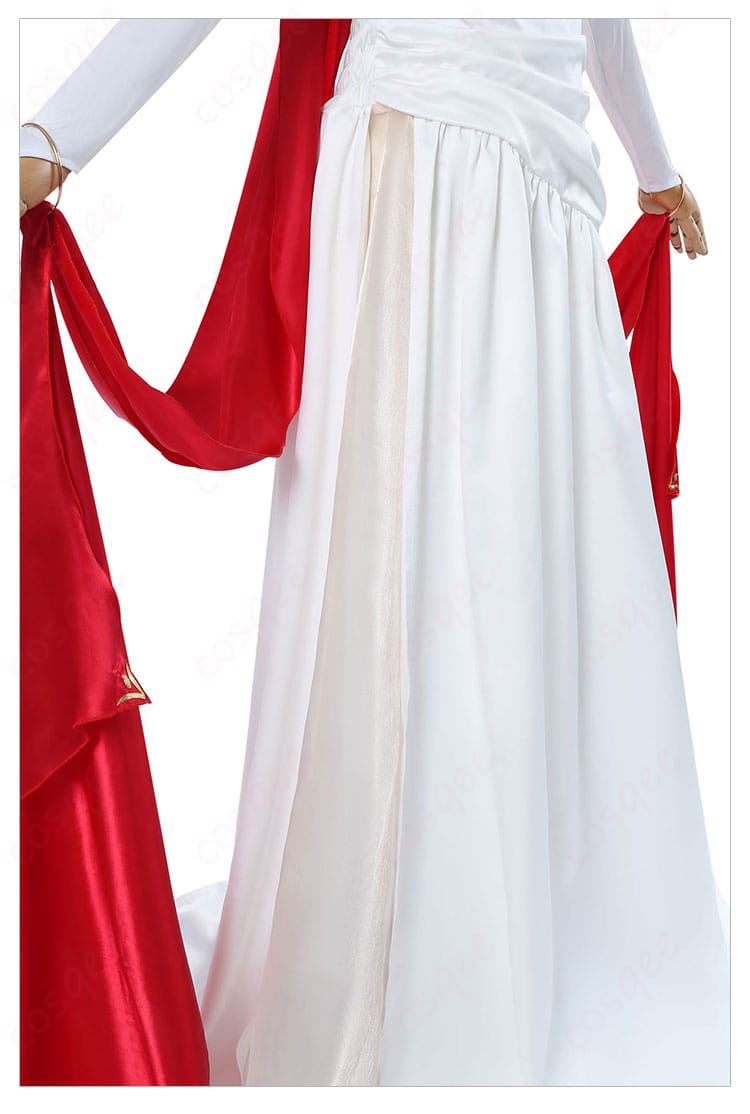 Fate/Grand Order ネロ・クラウディウス セイバー ヴィナスのシルク 霊衣 コスプレ衣装 スカートの側面装飾 - 美しいラインが特徴的なスカートデザイン