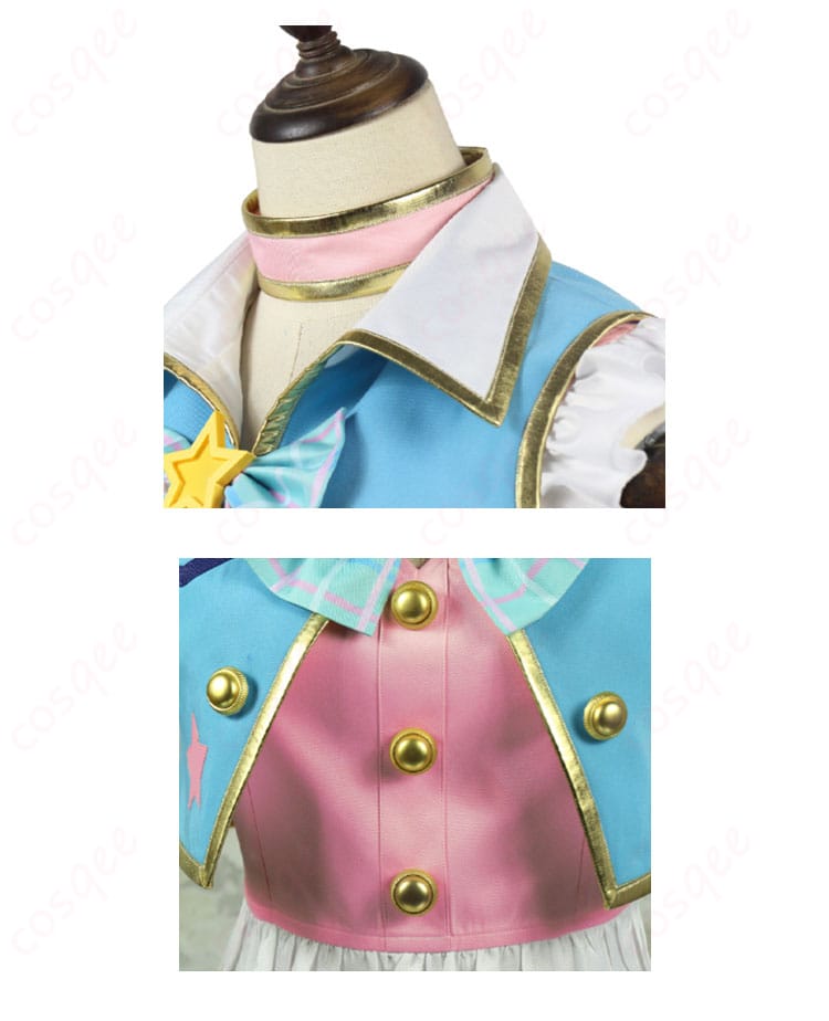 アイカツ! 天羽まどか コスプレ衣装 服装装飾細部 - こだわりの刺繍や花柄など装飾の詳細