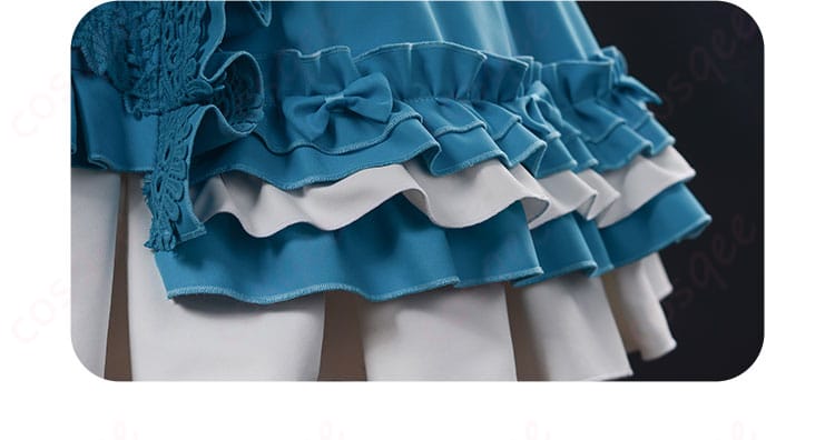 アリス・デロスコスプレ衣装のスカート裾の装飾ディテール画像