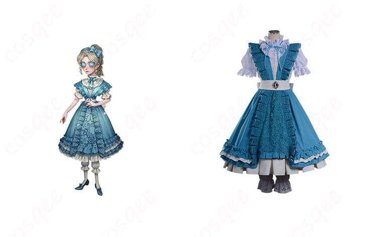 商品正面とキャラクター(アリス・デロス)との組み合わせ画像 - 「第五人格」アリス・デロスのコスプレ衣装を着たキャラクターの正面画像。