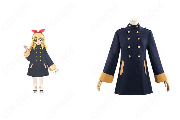 アイカツ! 星宮いちご コスプレ衣装 スターライト学園 制服 冬服 コートとキャラクターの組み合わせ。アイカツファン必見!