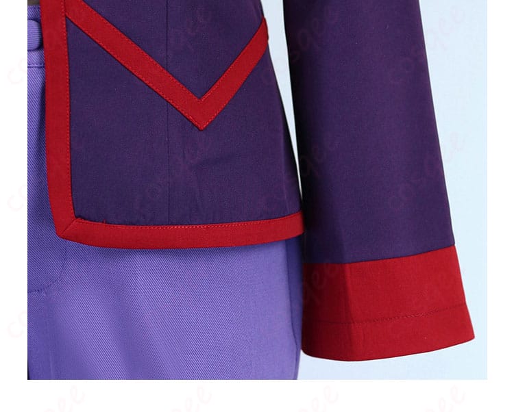 シルバーコスプレ衣装の袖装飾ディテール画像