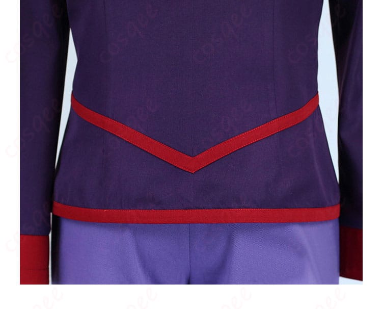 シルバーコスプレ衣装の背面装飾ディテール画像