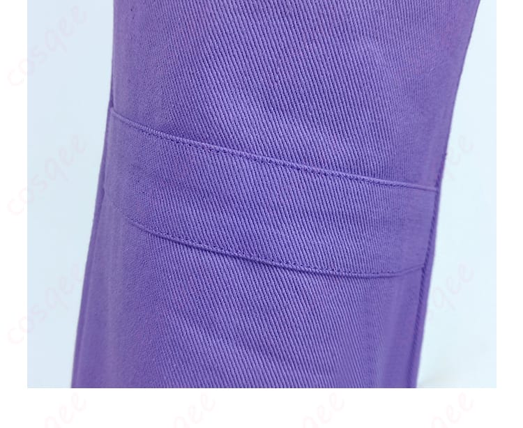 シルバーコスプレ衣装のパンツの脚部分装飾ディテール画像