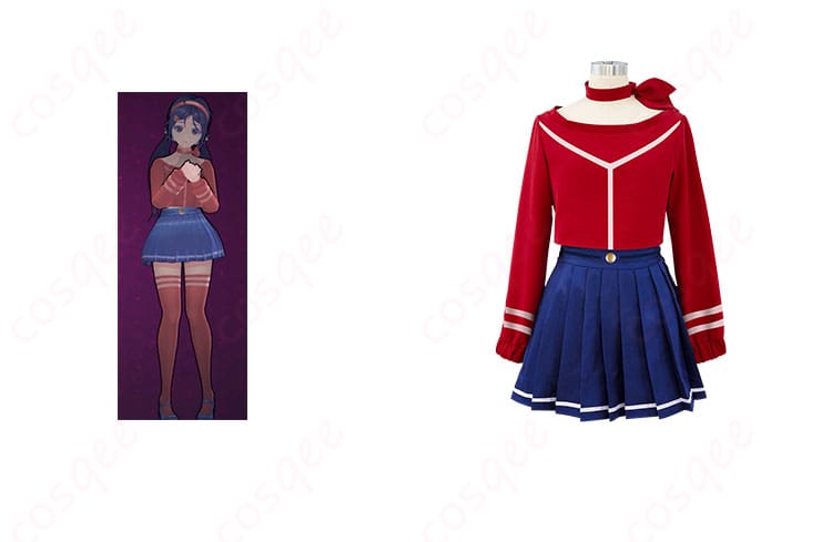 商品正面とキャラクター（ミタ）との組み合わせ画像｜MiSide ミタ コスプレ衣装 セーラー服