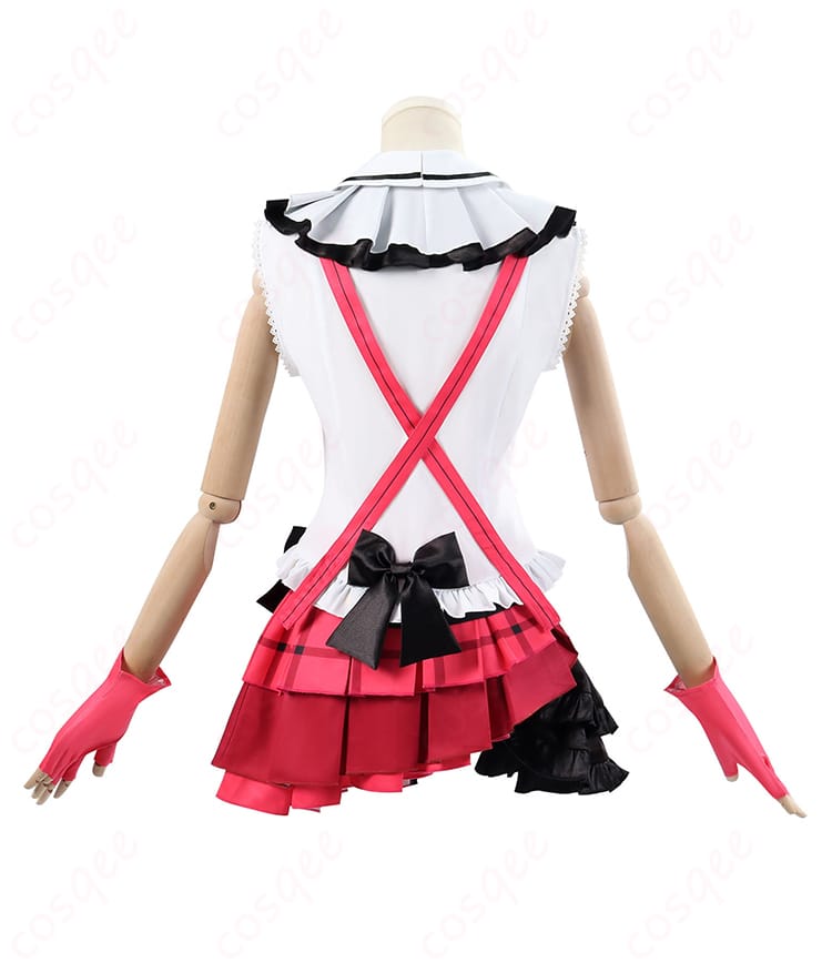 商品背面写真。背中のデザインが美しく、完璧な仕上がりの東條希コスプレ衣装。