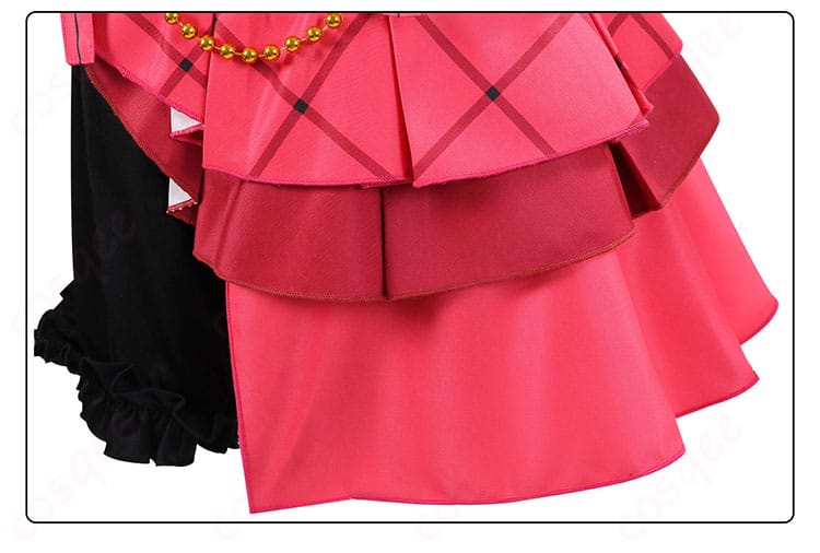 スカートの装飾ディテール - 絢瀬絵里 コスプレ衣装のスカート部分の装飾、花柄や刺繍が細かく表現