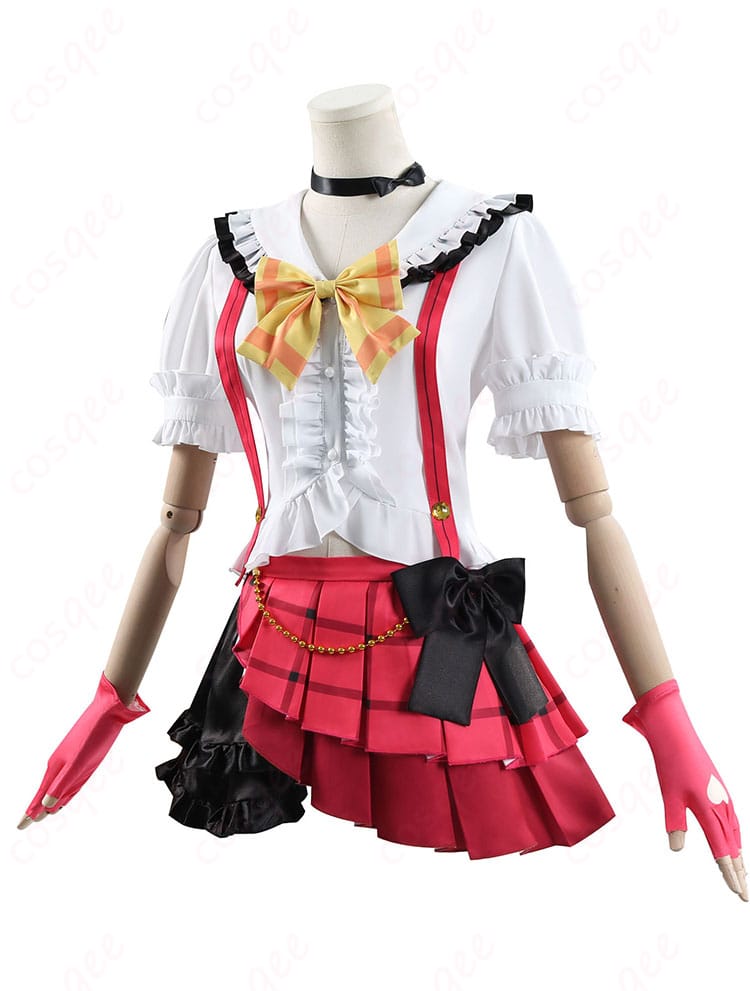 高坂穂乃果 コスプレ衣装の側面画像。衣装のシルエットとディテールを強調。