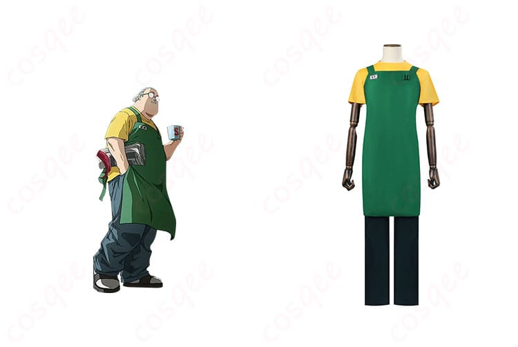 SAKAMOTO DAYS 坂本太郎 コスプレ衣装 正面とキャラクターの組み合わせ イメージ