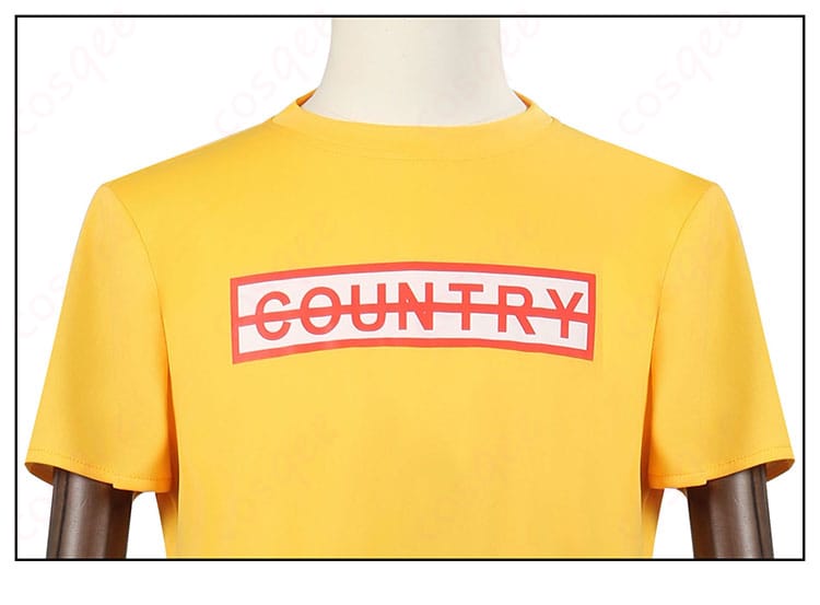 SAKAMOTO DAYS 坂本太郎 コスプレ衣装 短袖の文字装飾ディテール