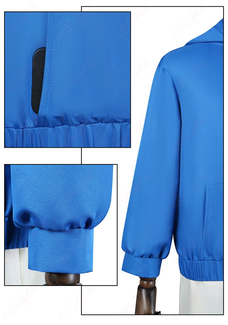 肩袖と衣袋の装飾詳細画像 - 朝倉シン コスプレ衣装の肩袖、ポケットのデザイン