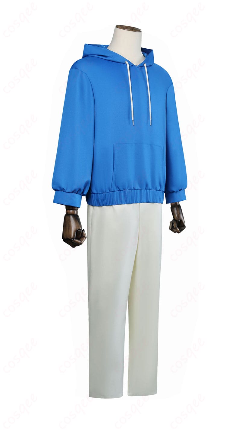 商品側面画像 - 朝倉シン コスプレ衣装の側面から見たデザイン、パーカーの形状