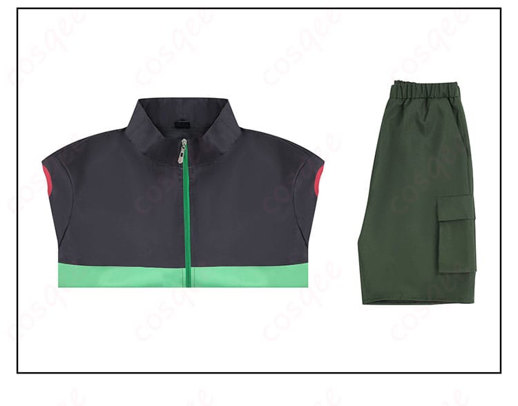 SAKAMOTO DAYS 眞霜平助 コスプレ衣装 セット内容の画像、コートとショートパンツが含まれています