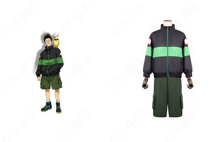 SAKAMOTO DAYS 眞霜平助 コスプレ衣装 正面とキャラクター画像の合成、リアルなデザインを再現