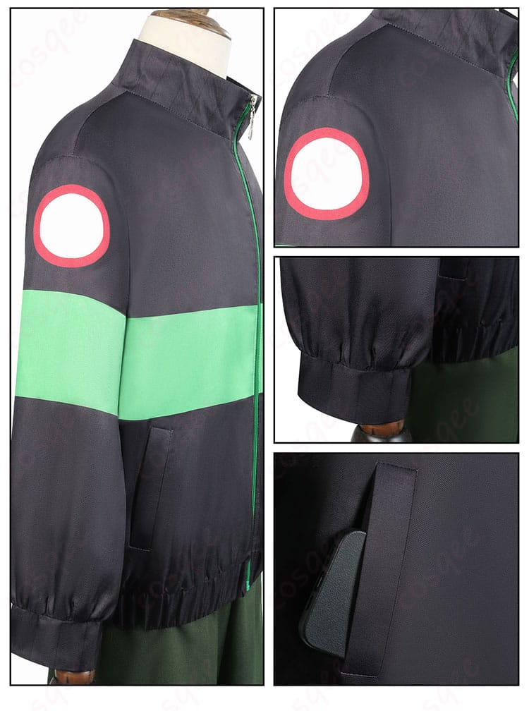 SAKAMOTO DAYS 眞霜平助 コスプレ衣装 肩袖とポケットの装飾ディテール、リアルな仕上がり