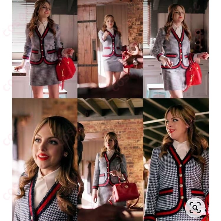 Dynasty ファロン・キャリントン風コスプレ衣装 上品シルエットのジャケット×スカート - 1枚目の画像