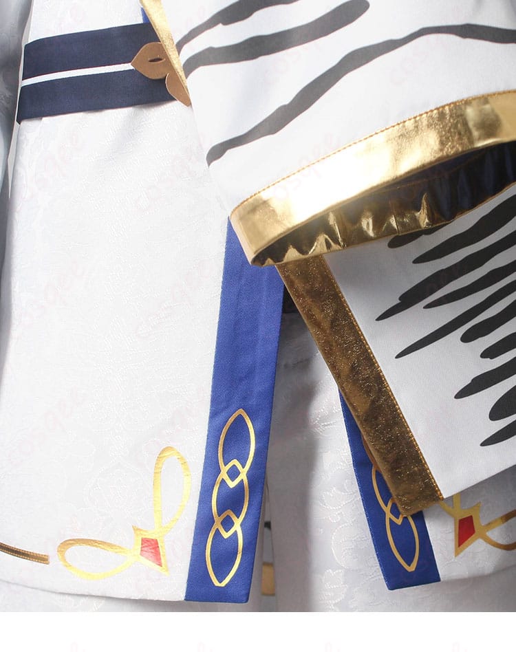 外套の装飾詳細。豪華な刺繍と装飾が視覚的に引き立ちます。