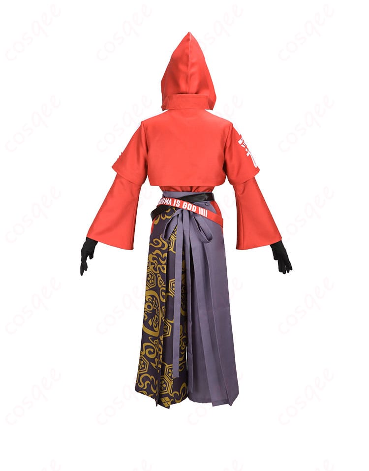 だるまいずごっど コスプレ衣装 背面画像。完璧に仕上げられた背中のディテールが特徴です。