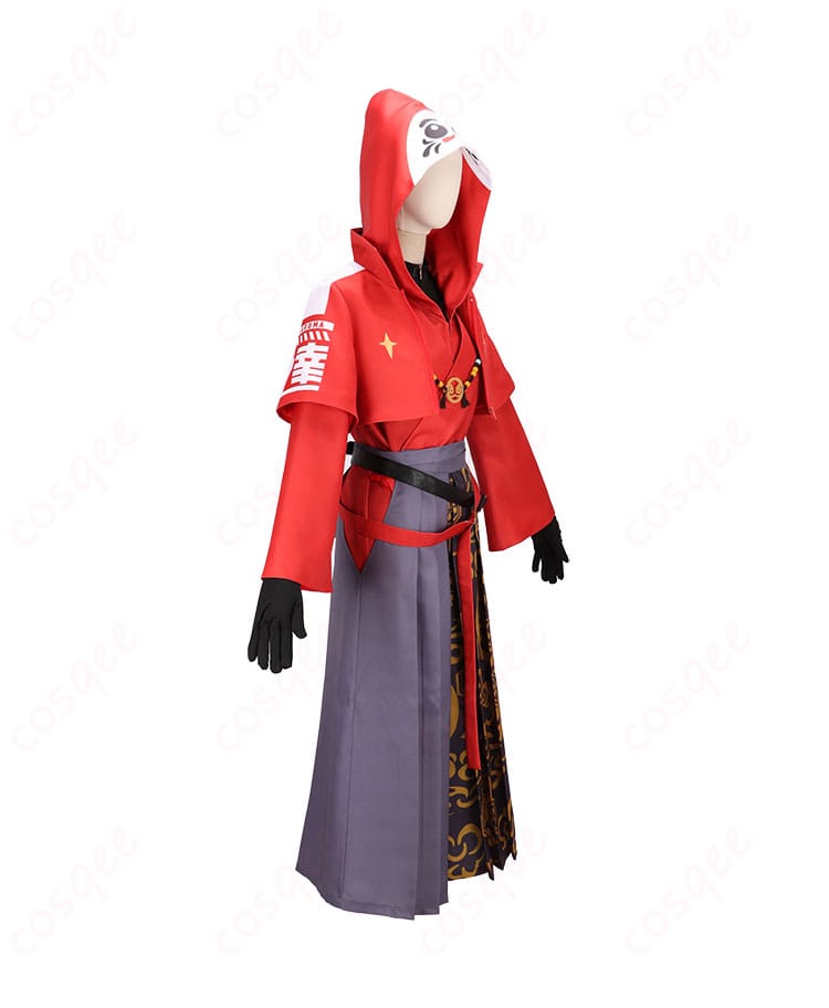 だるまいずごっど コスプレ衣装 右側画像。服のシルエットと装飾の美しさが際立つ角度です。