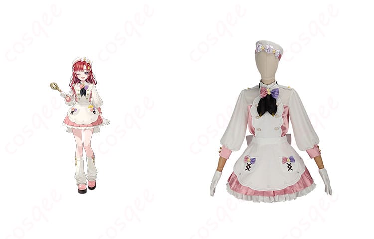 商品正面とキャラクター「早乙女ベリー」のコスプレ衣装が一緒に写った画像。細部まで忠実な再現が特徴のコスプレ衣装です。