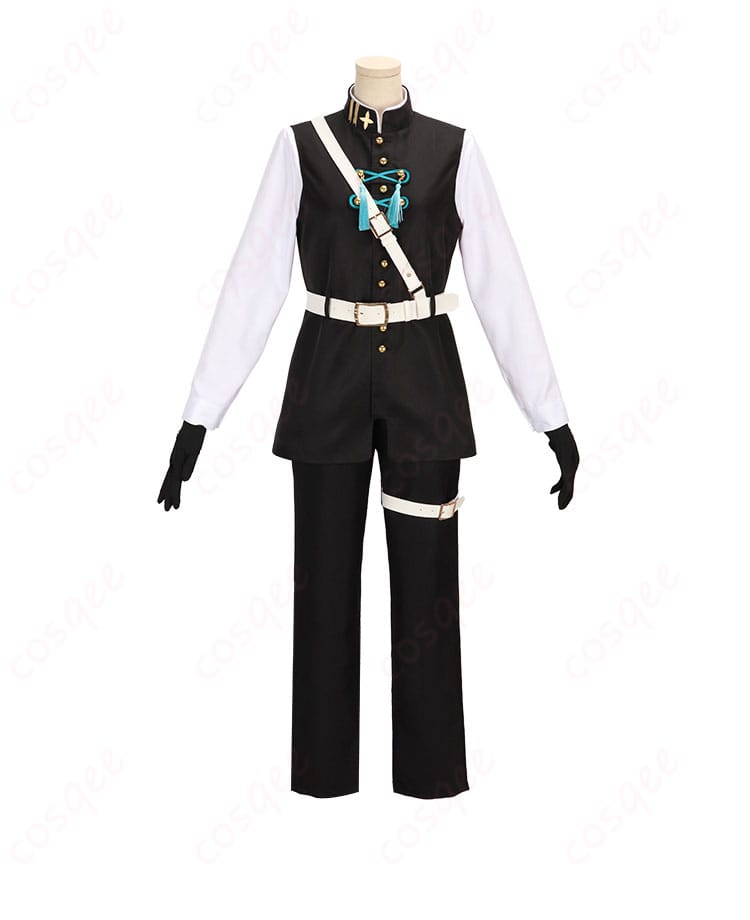 内搭服の正面ディテール、甲斐田晴のコスプレ衣装の下に着用するシャツやジャケットの細部が見える。