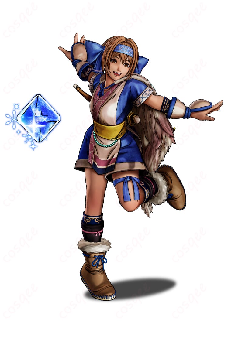 リムルル コスプレ衣装 サムライスピリッツのキャラクター「リムルル」のコスプレ衣装の正面画像。高忠実度で再現された衣装が特徴。今すぐチェック!