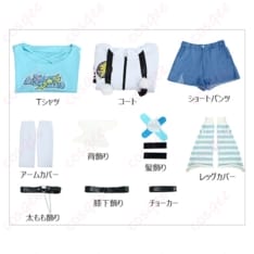 ホロライブ 水宮枢 コスプレ衣装 ダークネオン映えで存在感アップ、動きやすく快適 - 6枚目の画像（サムネイル）