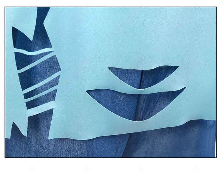 短袖の裾装飾ディテール - 水宮枢のコスプレ衣装、短袖の裾の装飾にこだわり。