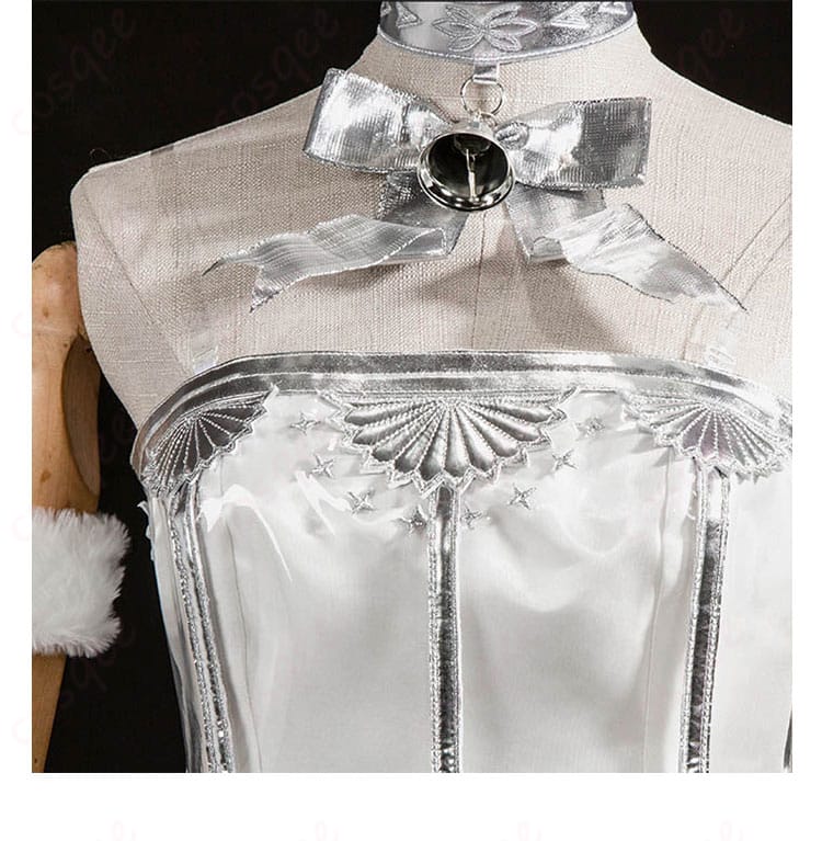 領結装飾細部、シンフォニー2025 コスプレ衣装の可愛らしい領結のディテール。