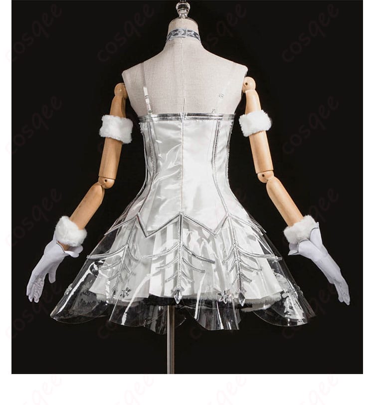 商品背面図、初音ミク コスプレ衣装の背面のディテール。