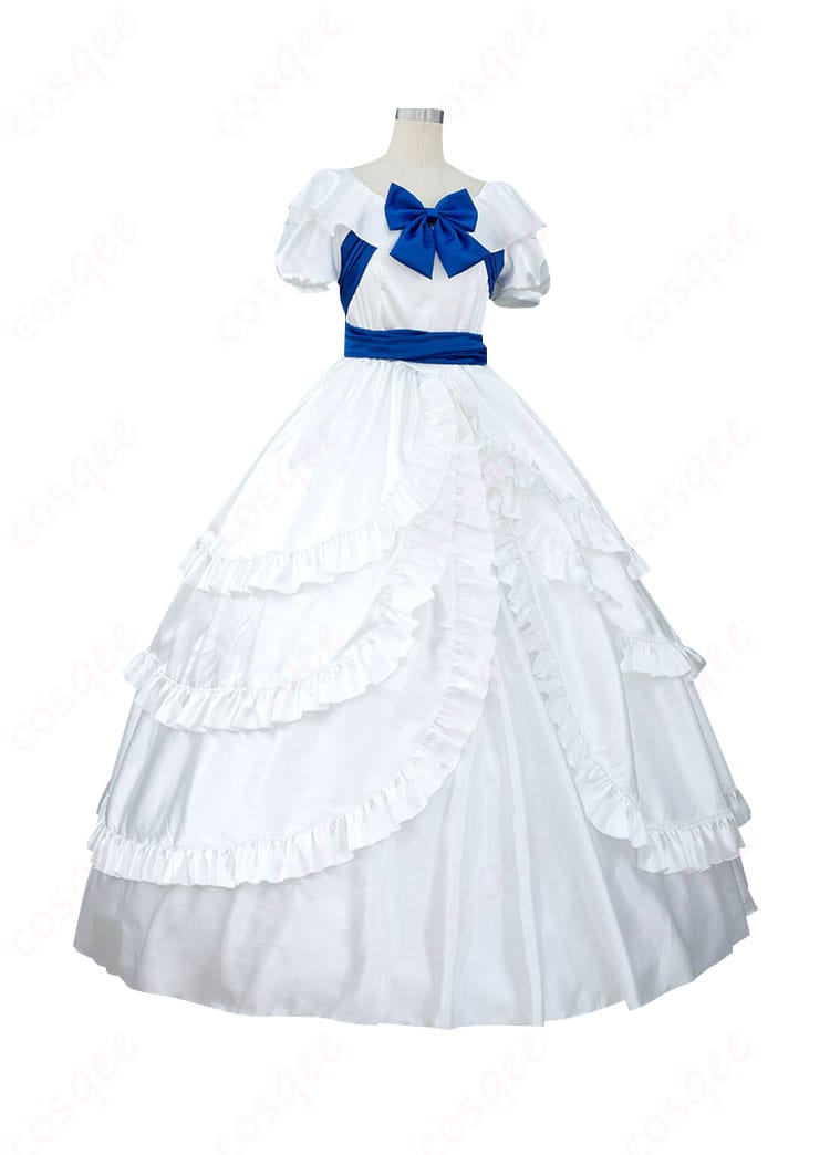 毛利蘭 ハート姫 コスプレ衣装の側面写真。衣装の形状とシルエットが美しく表現されています。