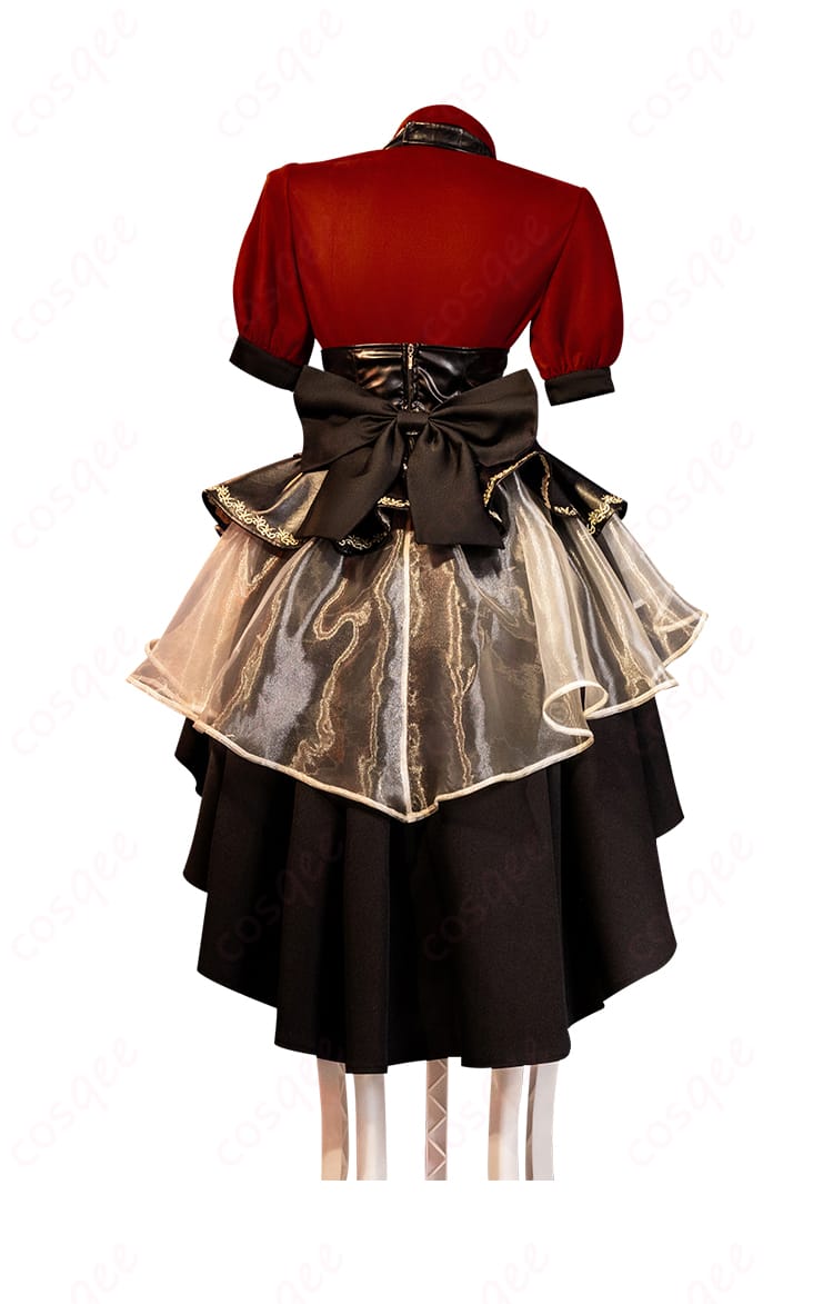 豊川祥子オブリビオニスコスプレ衣装の背面画像。背部蝶結びのディテールが特徴的。