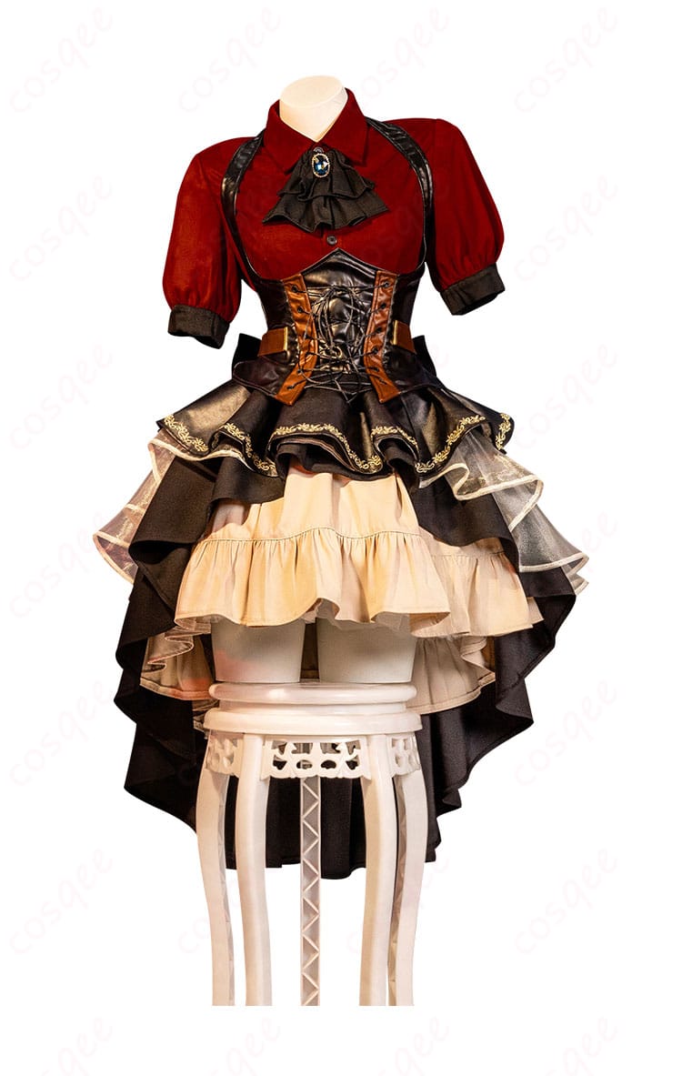 豊川祥子のオブリビオニスコスプレ衣装の正面画像。細部まで忠実に再現されたデザイン。