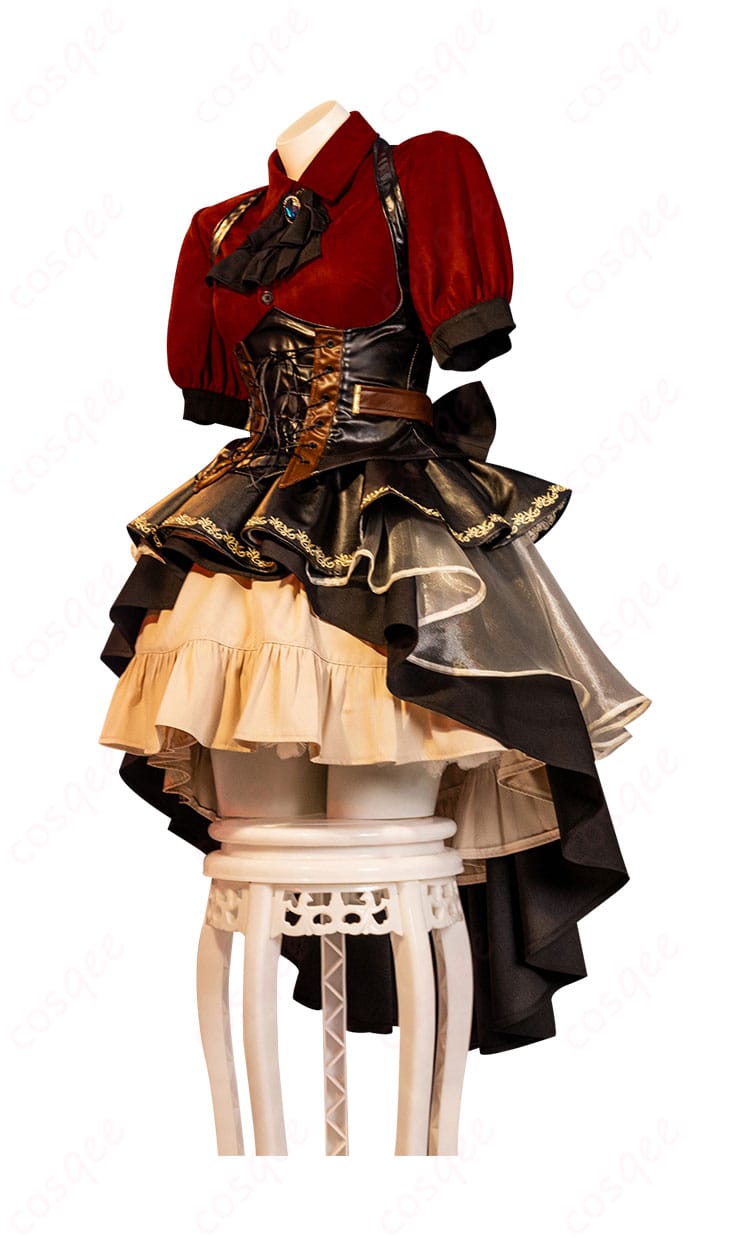 豊川祥子コスプレ衣装の側面画像。デザインの全体感とシルエットが見やすい。