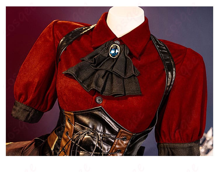 オブリビオニスコスプレ衣装の装飾詳細画像。精緻な刺繍と高品質な仕上げ。