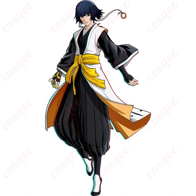 BLEACH 砕蜂の死覇装コスプレ｜凛とした佇まいを纏える和装セット - 1枚目の画像