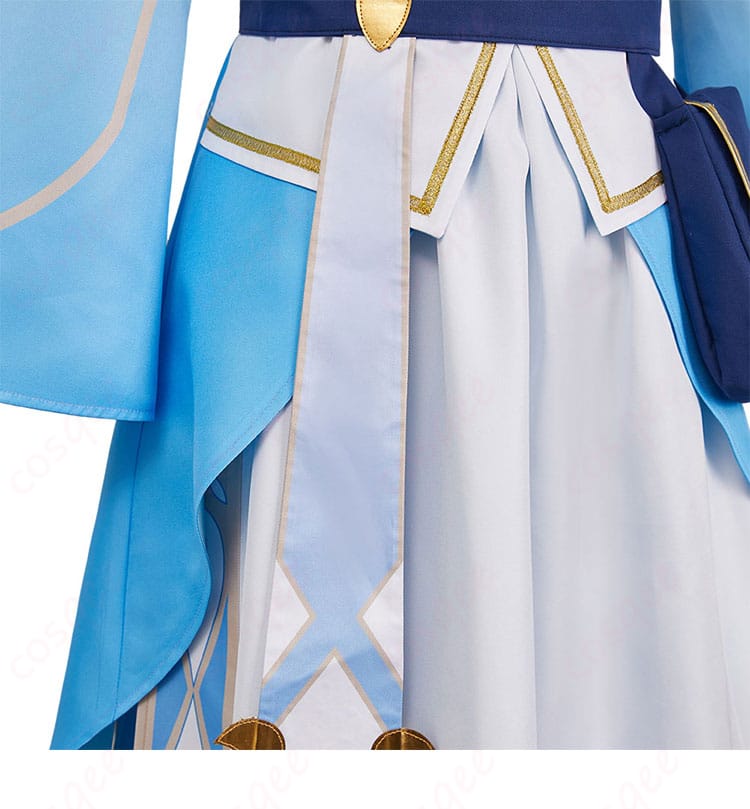 スカートの裾装飾の細部を見せる画像。鮮やかな色使いと丁寧な仕上げが特徴。