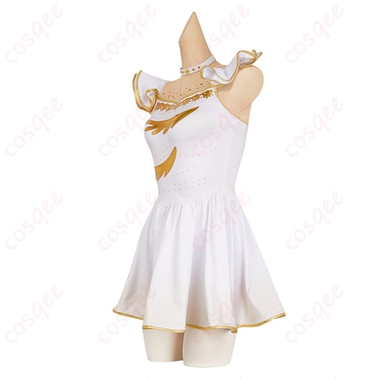 メダリスト 結束いのり コスプレ衣装 清楚可憐な上品ワンピースとタイツのセット - 2枚目の画像