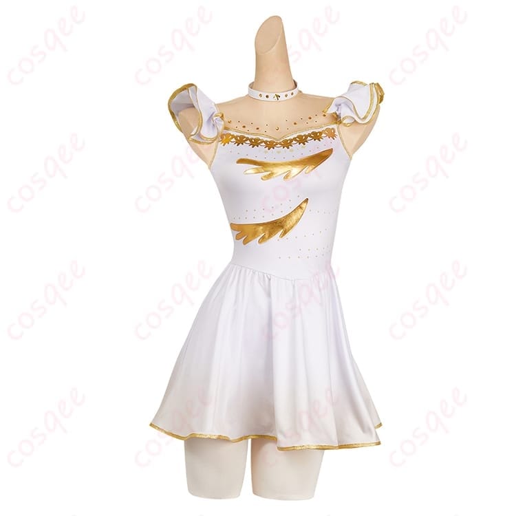 メダリスト 結束いのり コスプレ衣装 清楚可憐な上品ワンピースとタイツのセット - 1枚目の画像