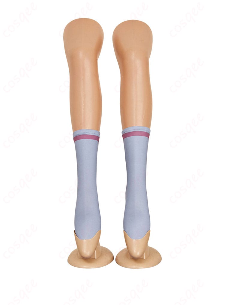 靴下の正面のディテール画像。足元のこだわりが感じられるアイテム。