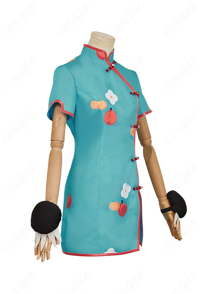 地縛少年花子くん 八尋寧々 コスプレ衣装 チャイナドレス 右側図。全体的なシルエットとディテールが際立つ一枚。