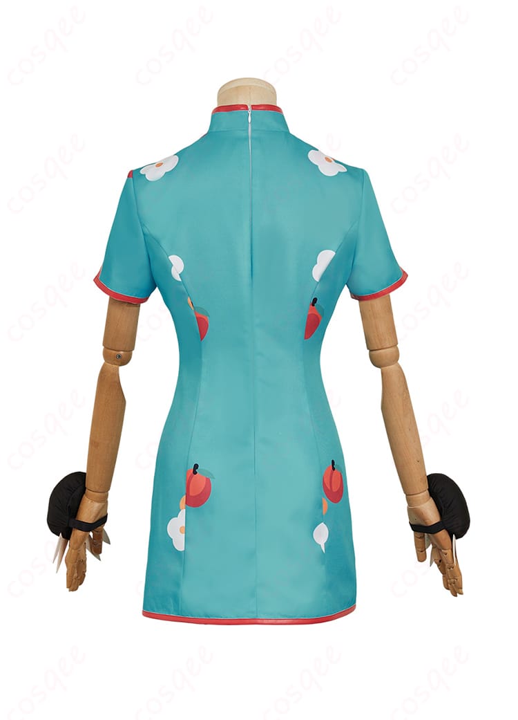 地縛少年花子くん 八尋寧々 コスプレ衣装 チャイナドレス 背面図。背中のデザインも忠実に再現し、完璧なコスプレ体験を提供。