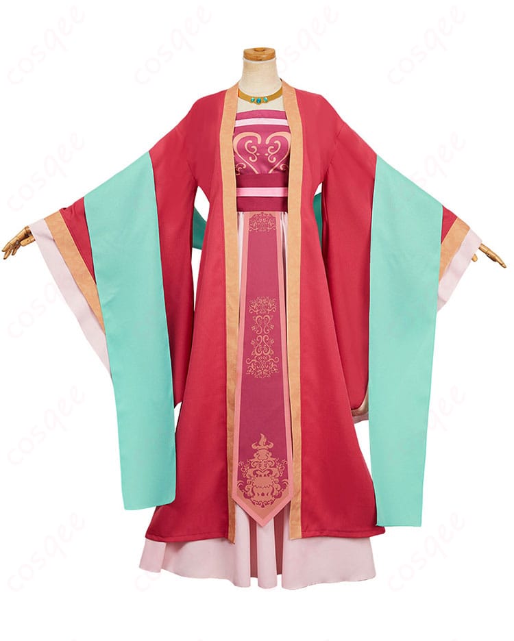 商品正面のコスプレ衣装。玉葉妃の精緻なデザイン、忠実再現。