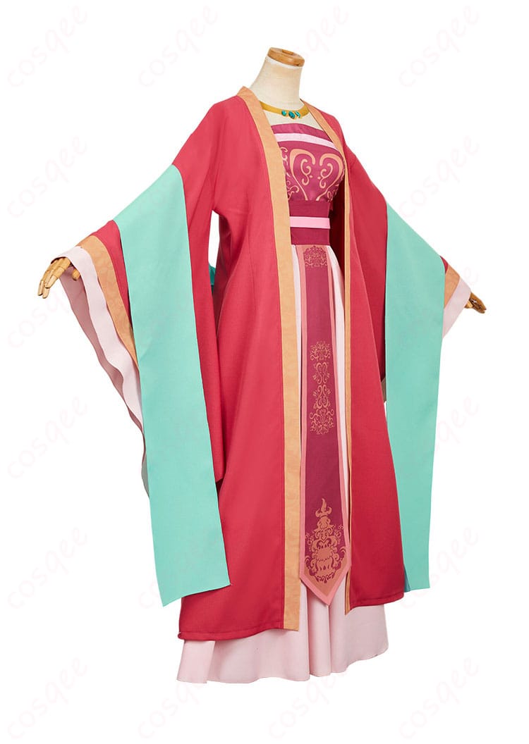 商品右側のコスプレ衣装。腰周りのデザインが特徴的な玉葉妃の衣装。