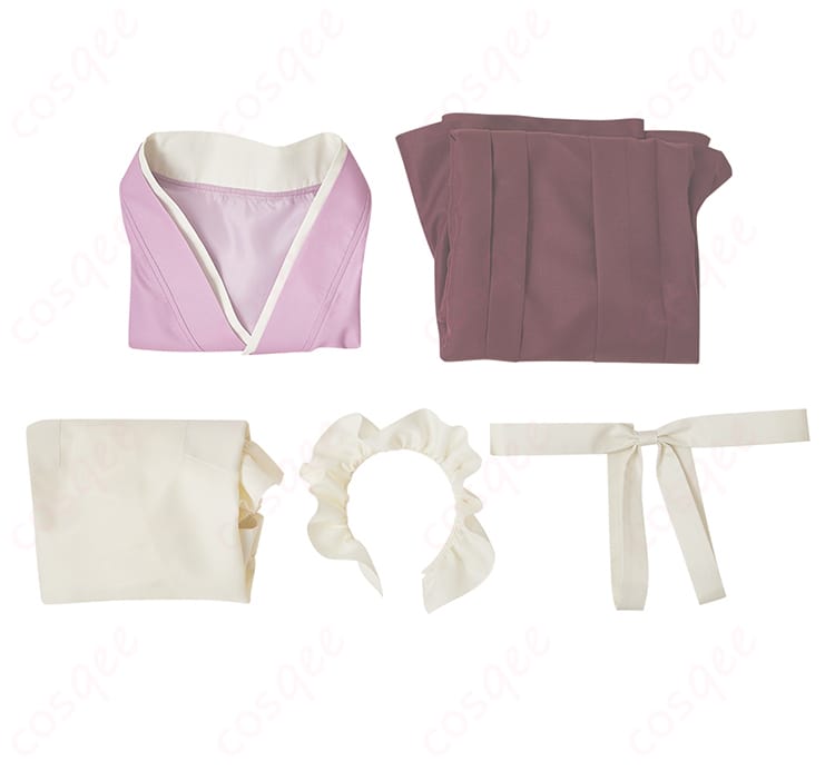 セット内容の展示画像 - コスプレ衣装の全体セット内容の展示