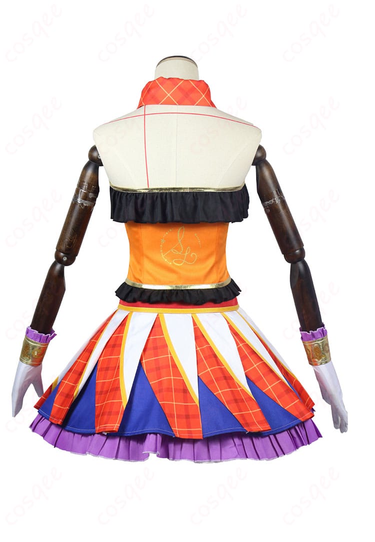 商品背面のコスプレ衣装|アイカツ!紅林珠璃|衣装後ろのデザイン詳細