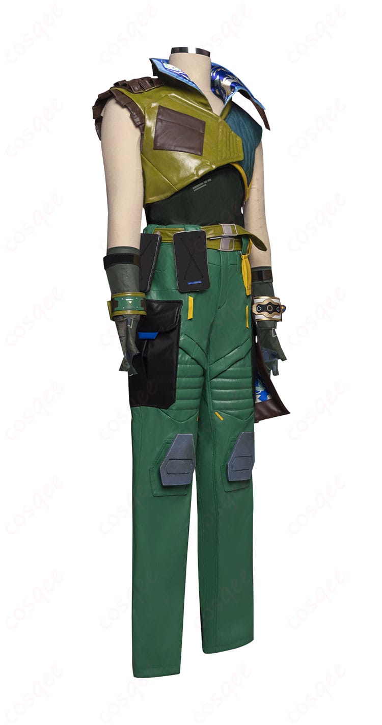 商品側面画像 - ハーバー コスプレ衣装の側面のデザイン、ディテールがしっかり再現されている。