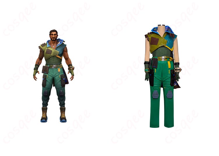 商品正面とキャラクター「ハーバー」のコスプレ衣装の組み合わせ画像 - 高忠実再現、人気キャラクターを忠実に再現したコスプレ衣装。