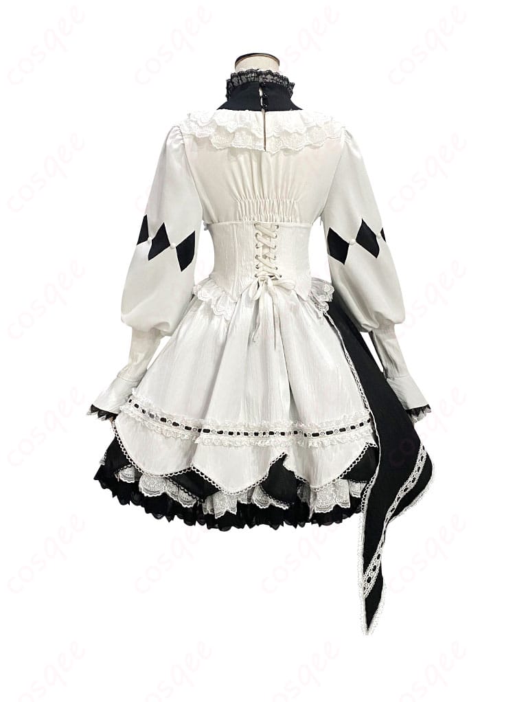 商品背面図、プロジェクトセカイ朝比奈まふゆの衣装の背面。衣装の美しい仕上がり。