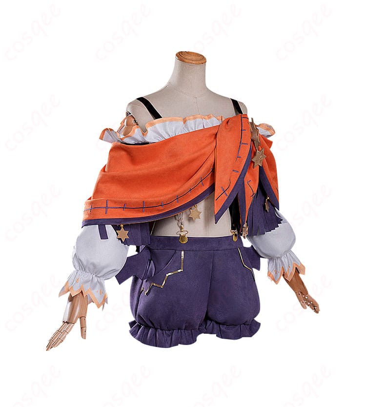 鏡野七罪 コスプレ衣装 右側面、全体のバランスがわかる写真。